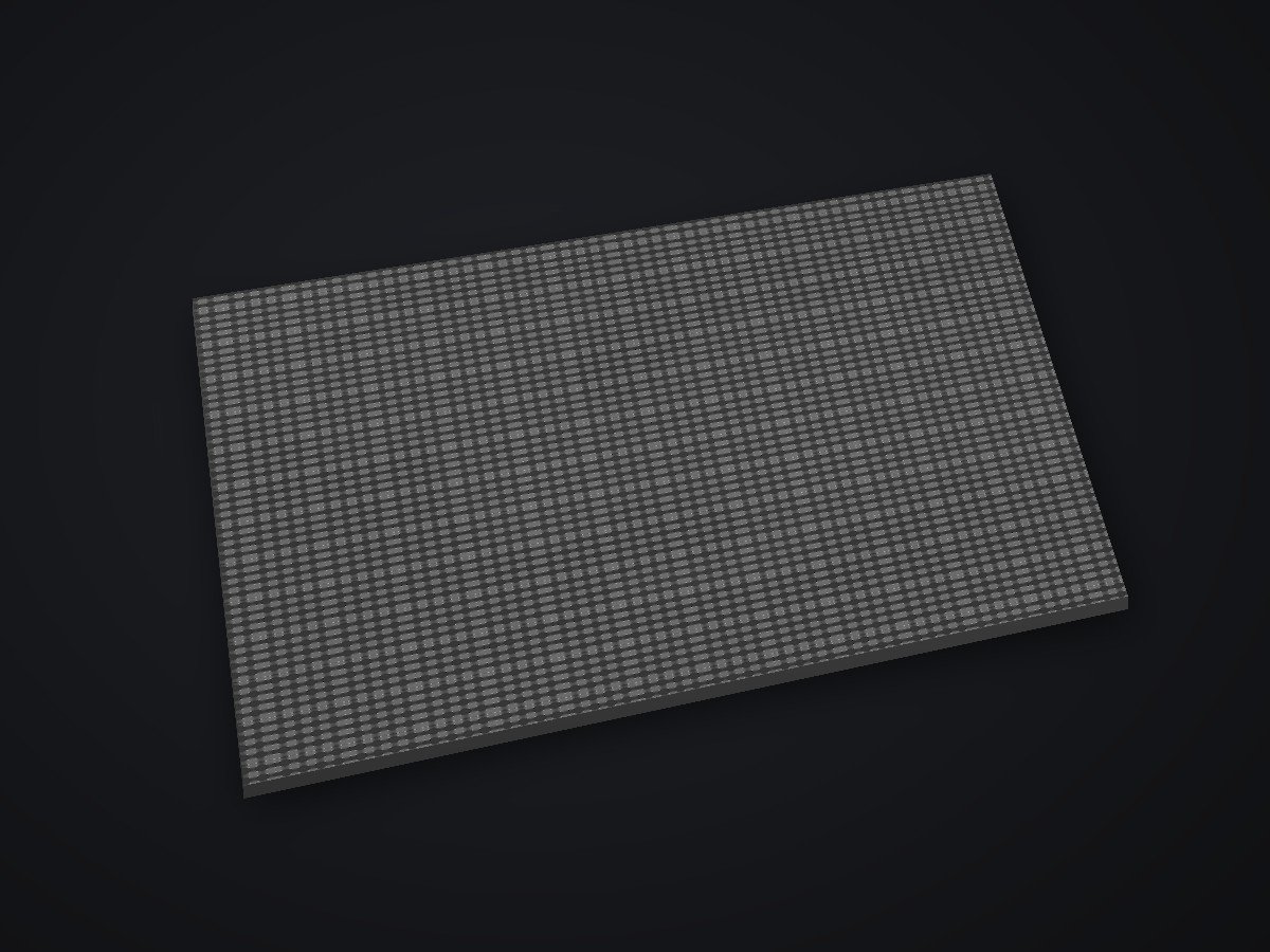Smooth black rubber sheet matting with a fabric finish